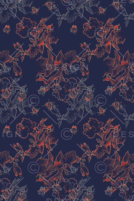 植物印花华亿平台图片