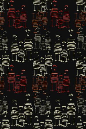 鸟昆虫图案印花华亿平台图片