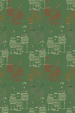 鸟昆虫图案印花华亿平台图片