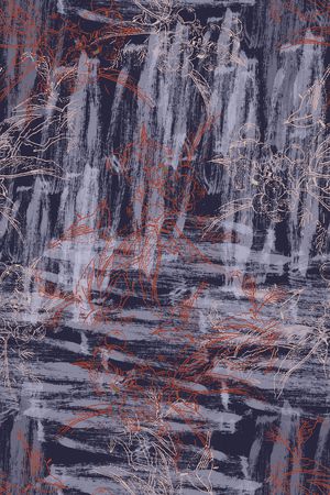 褪色花卉印花华亿平台图片