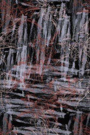 褪色花卉印花华亿平台图片