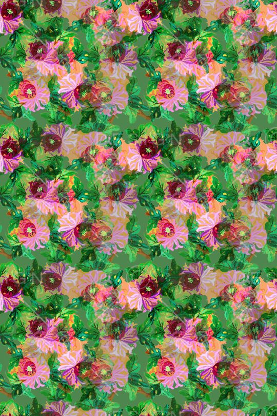 植物印花华亿平台图片