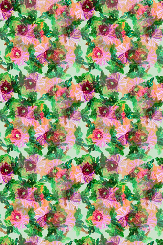 植物印花华亿平台图片