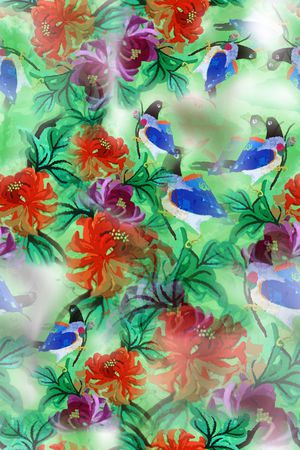 植物印花华亿平台图片