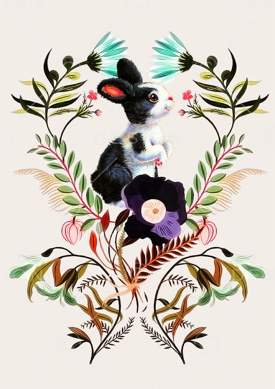 兔子印花华亿平台图片