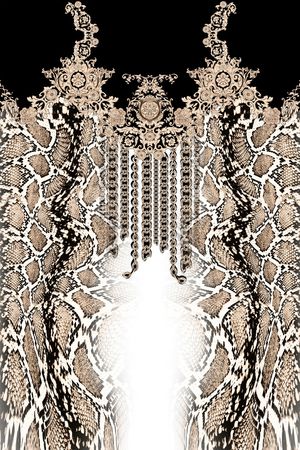 线条画印花华亿平台图片