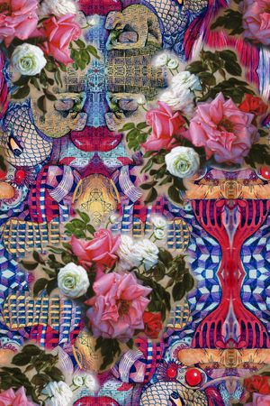 几何印花华亿平台图片