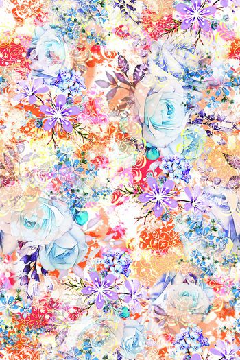 春夏华亿平台印花华亿平台图片