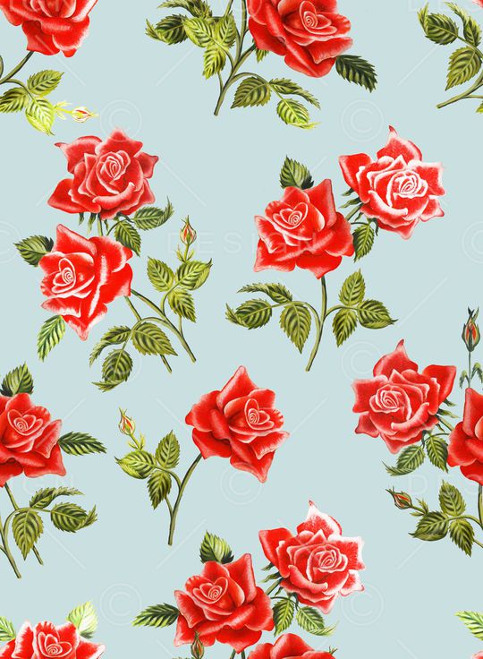 清爽底花卉印花华亿平台图片