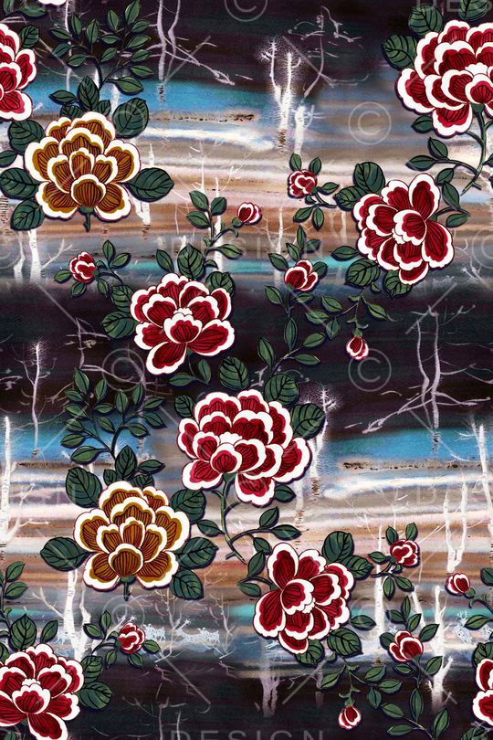 旗袍印花华亿平台图片