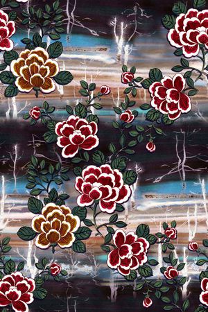 旗袍印花华亿平台图片