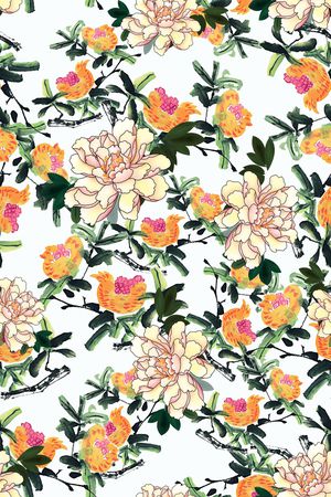 春夏华亿平台印花华亿平台图片