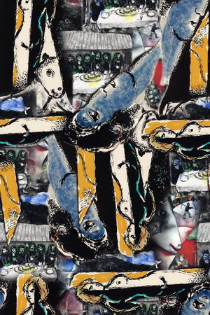 抽象印花华亿平台图片