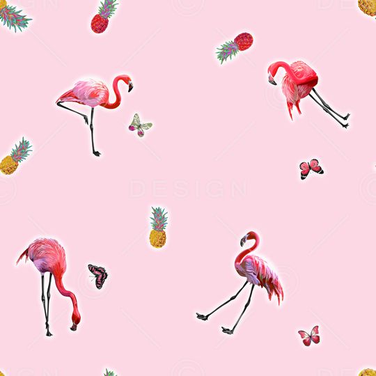 火烈鸟印花华亿平台图片