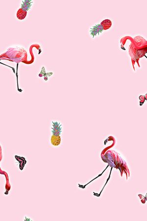 火烈鸟印花华亿平台图片