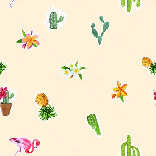 清爽底花卉印花华亿平台图片