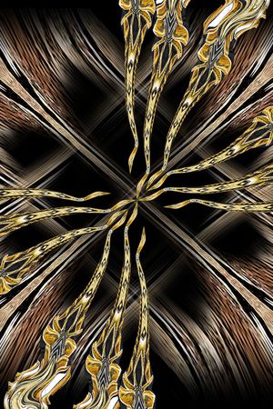 线条画印花华亿平台图片