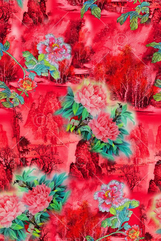 水彩印花华亿平台图片