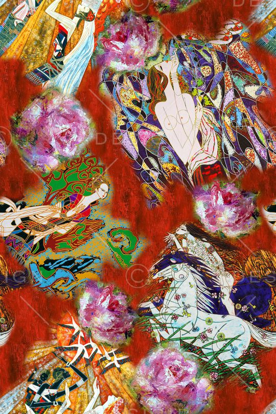 抽象印花华亿平台图片