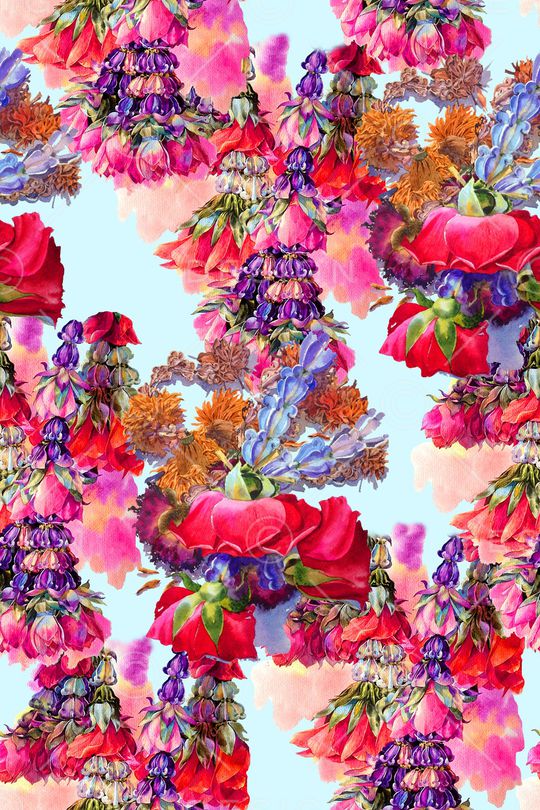 抽象印花华亿平台图片