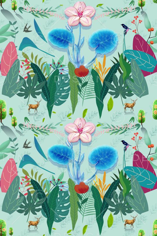 手绘印花华亿平台图片