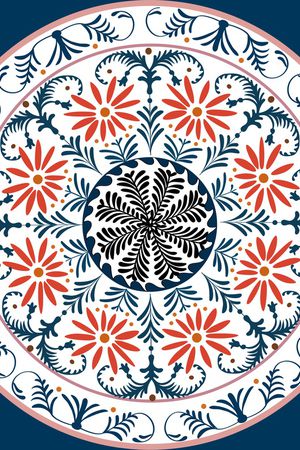 古典花纹印花华亿平台图片