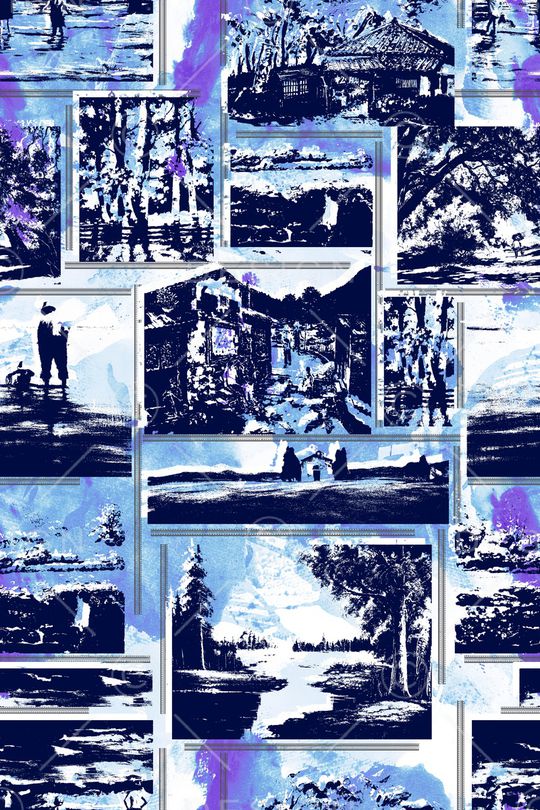 抽象印花华亿平台图片