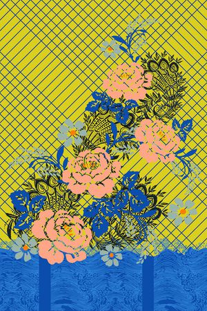 几何印花华亿平台图片