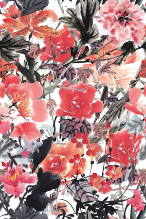 手绘印花华亿平台图片