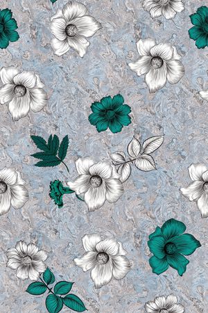 花卉印花华亿平台图片