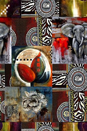 几何印花华亿平台图片