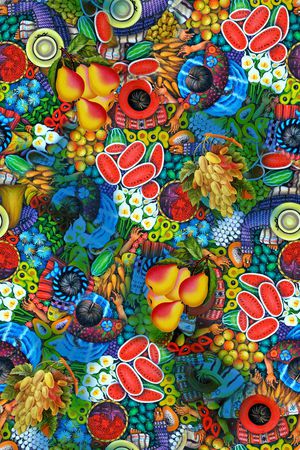 抽象印花华亿平台图片