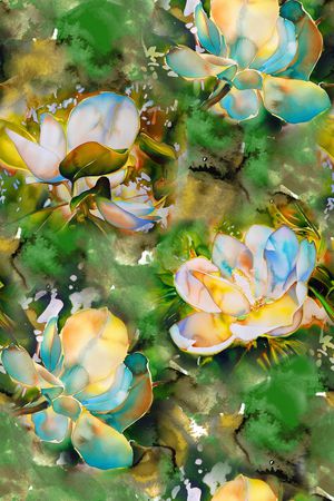 水彩印花华亿平台图片