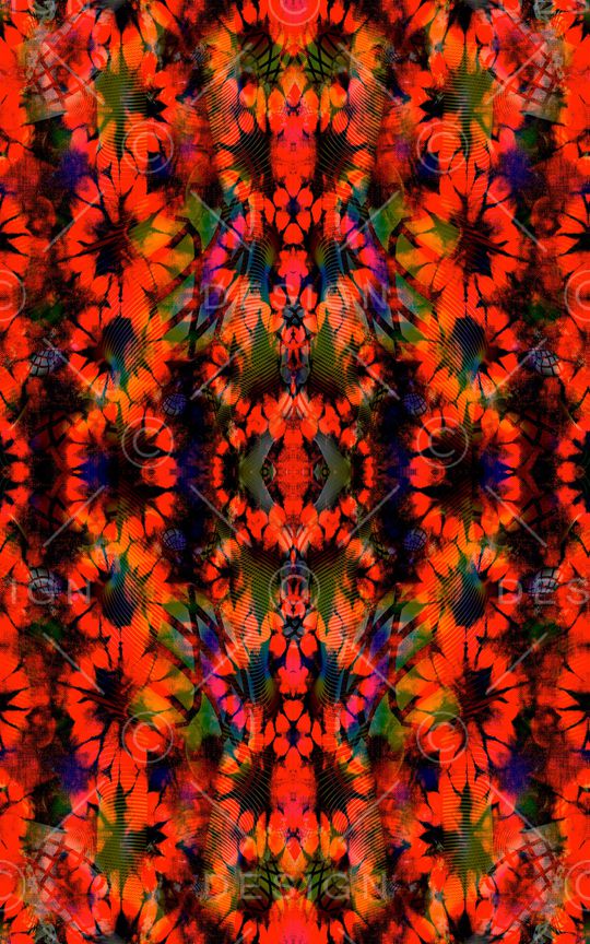 扎染华亿平台印花华亿平台图片