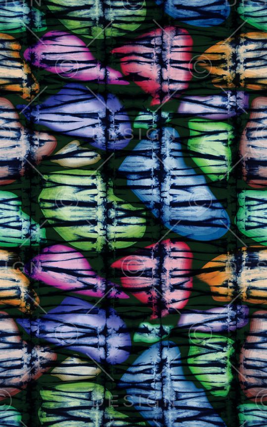 扎染华亿平台印花华亿平台图片