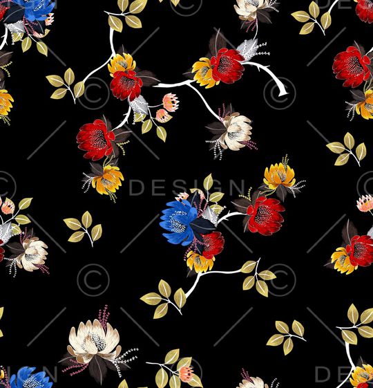 手绘印花华亿平台图片