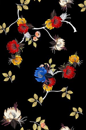 手绘印花华亿平台图片