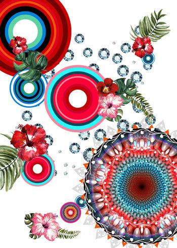 时尚印花华亿平台图片