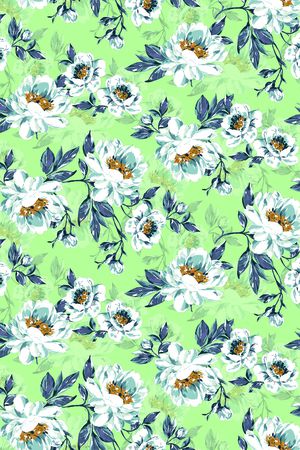 春夏华亿平台印花华亿平台图片