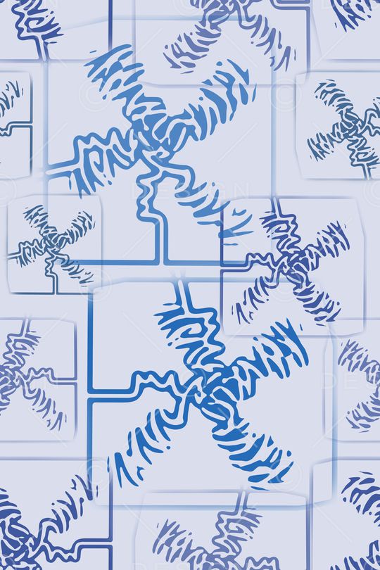 抽象花卉印花华亿平台图片