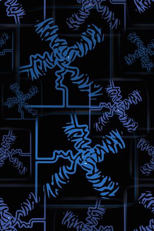 抽象花卉印花华亿平台图片