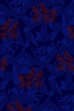 花鸟印花华亿平台图片