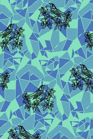 花鸟印花华亿平台图片