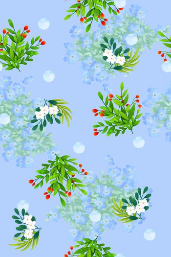 1181895-小碎花丛底纹大小花水彩圆点-1