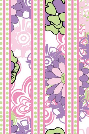 清爽底花卉印花华亿平台图片