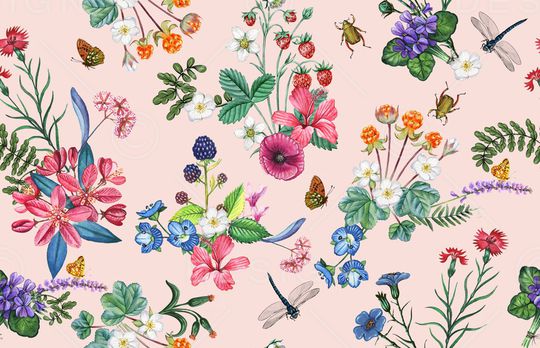 蝴蝶印花华亿平台图片