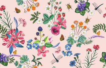 蝴蝶印花华亿平台图片