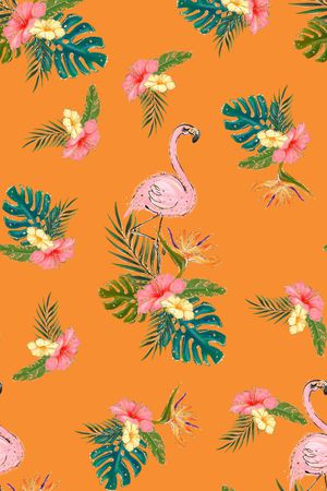 手绘油画风印花印花华亿平台图片