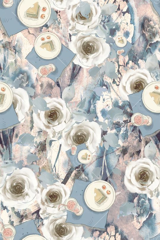 春夏华亿平台印花华亿平台图片