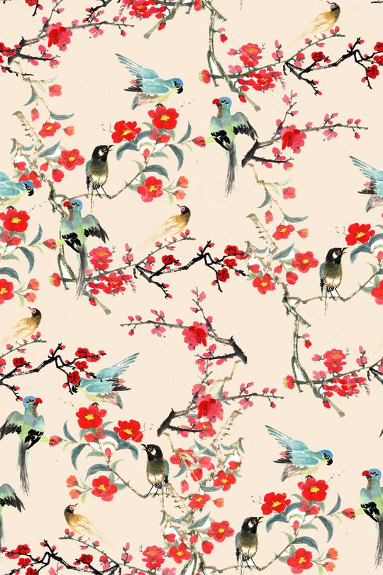 梅花印花华亿平台图片